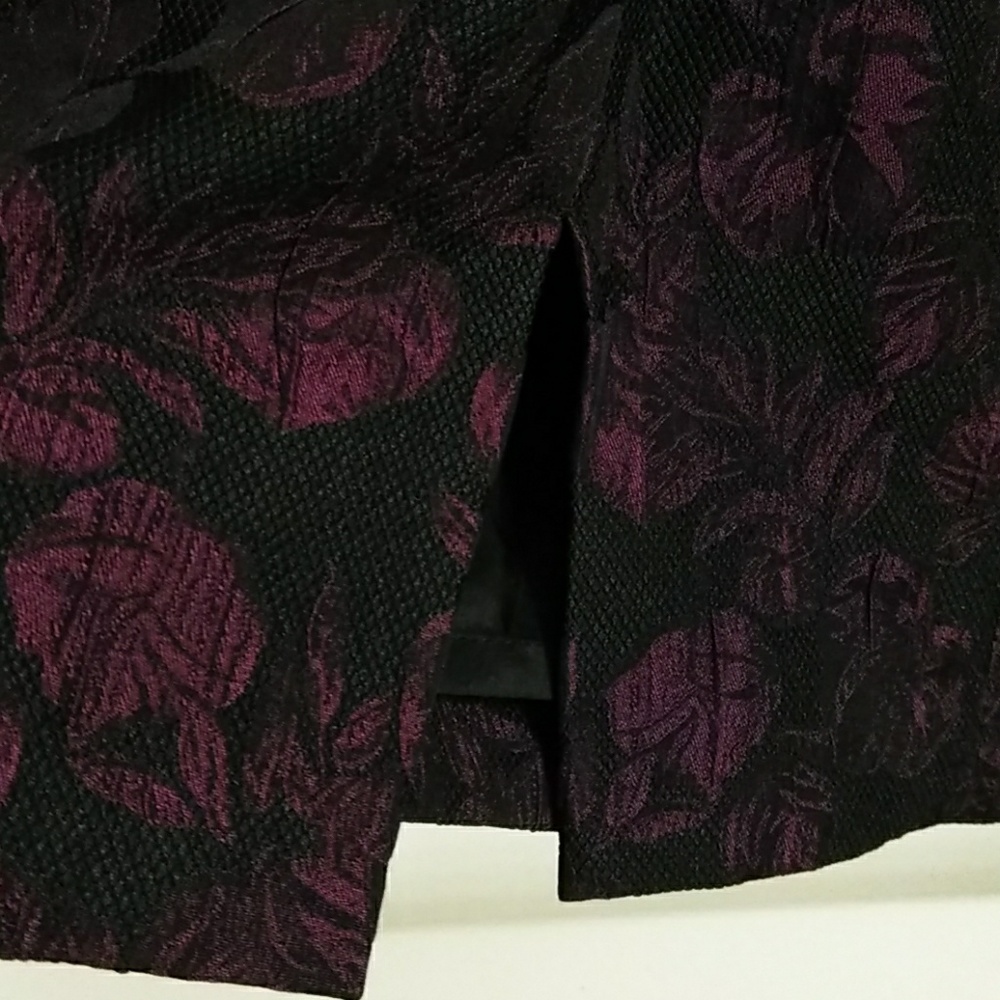 Size 2 Tahari Purple/Black Dress & Jacket - Picture 6 of 7